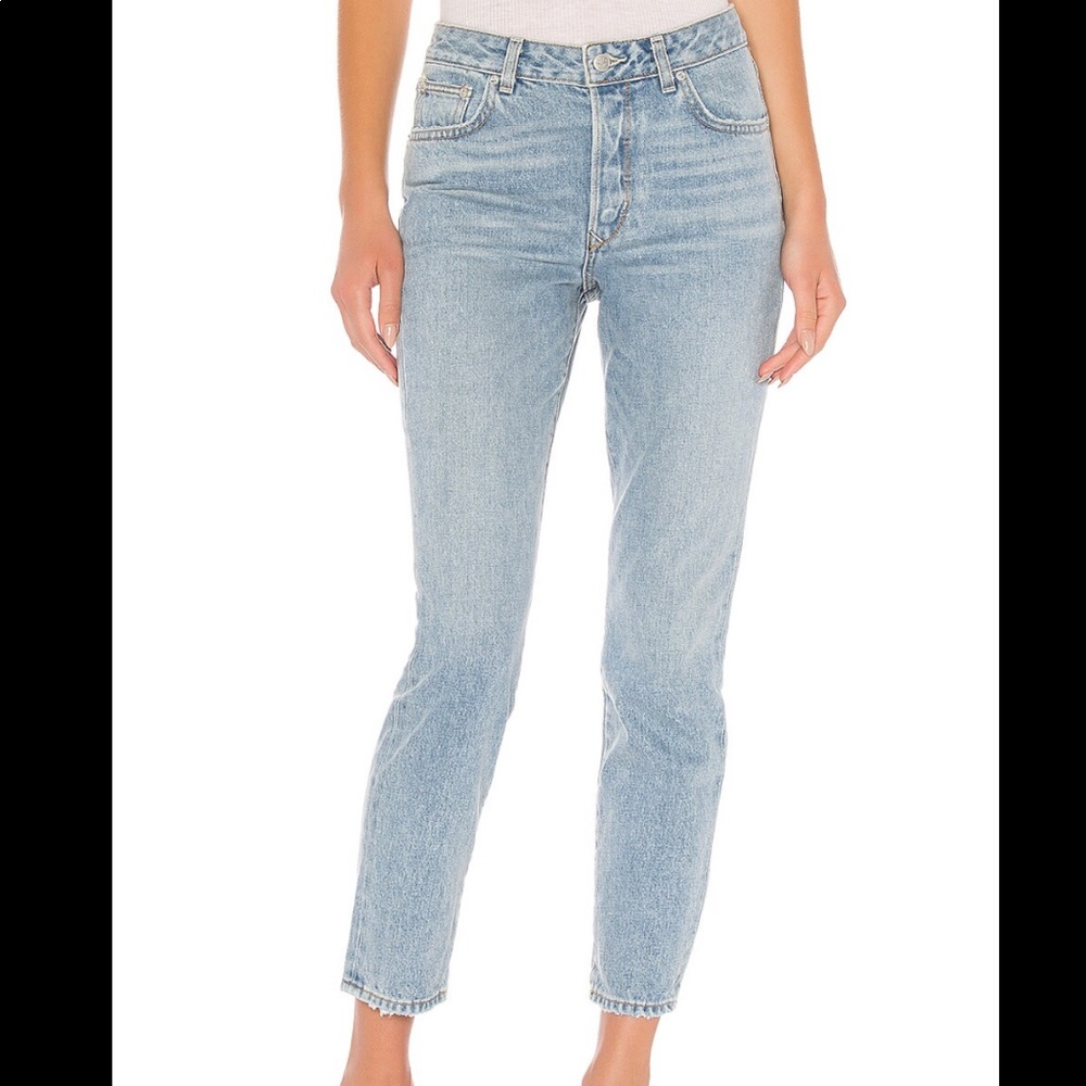 Lovers & Friends Diego High Rise Relaxed Cropped Jeans - Boardwalk - 27